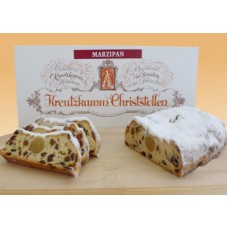 German Traditional Christmas Stollen with Marzipan